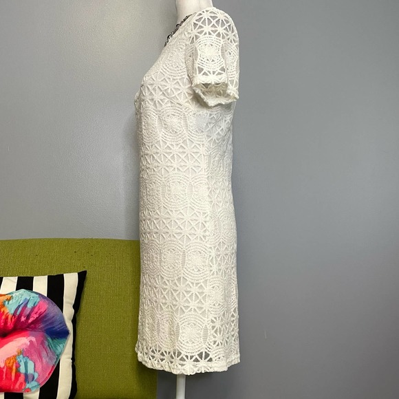 Lulus Love You for Eternity White Lace Cocktail Shift Dress - Picture 3 of 6